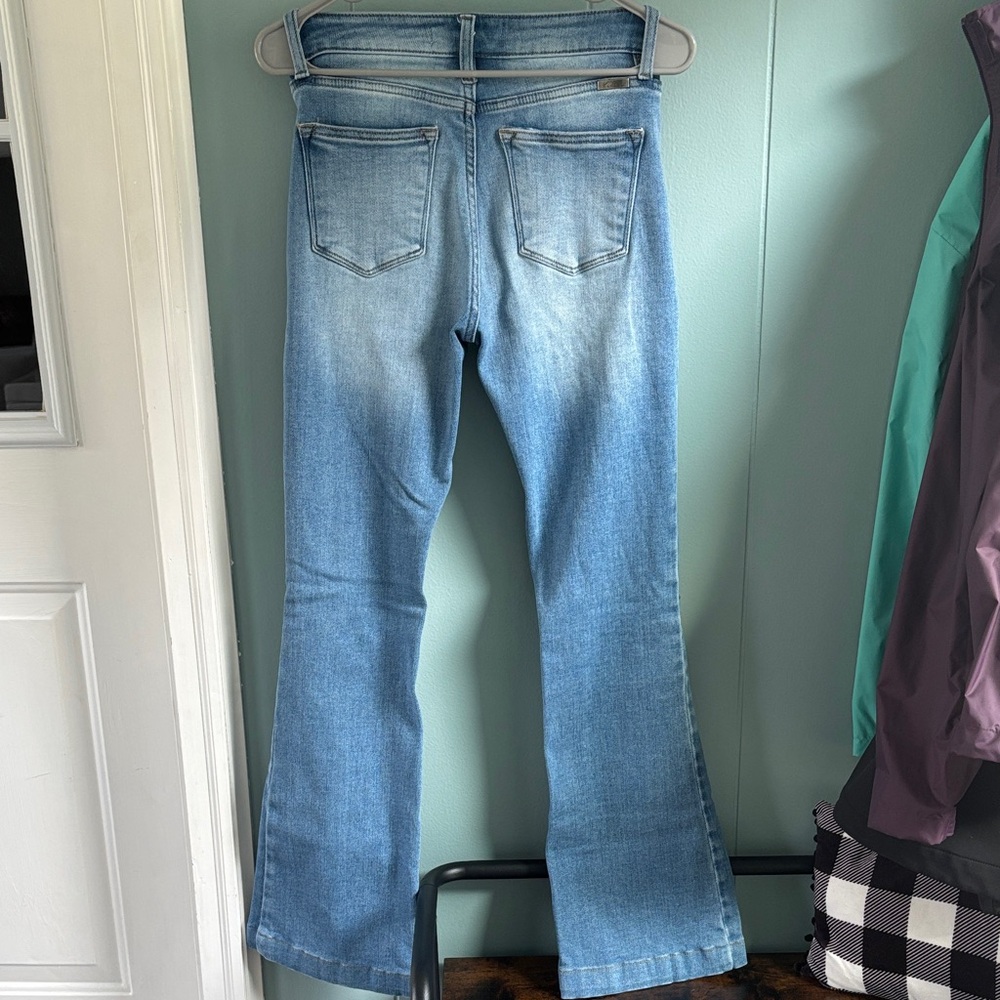 KanCan Light Blue Button-Up Flare Jeans - Picture 4 of 6